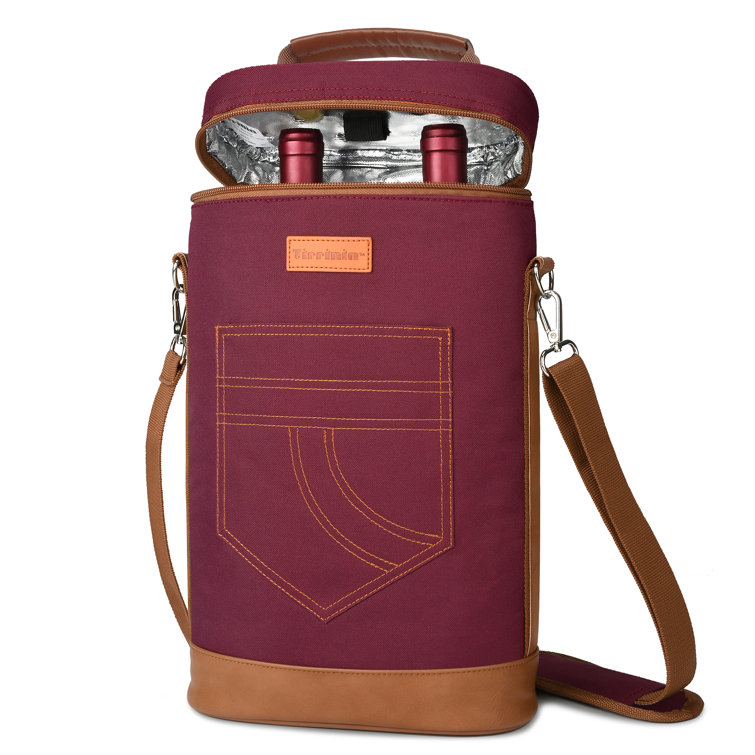 Insulated wine carrier bag shop